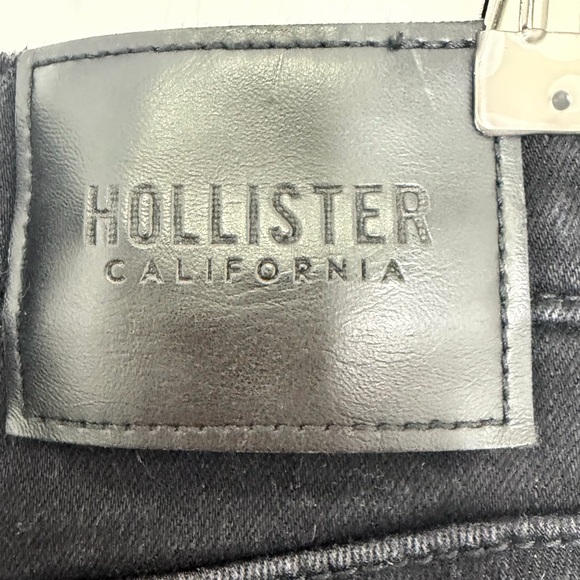 Hollister Men's Black Distressed Skinny Jeans W34 L32 - Picture 5 of 5